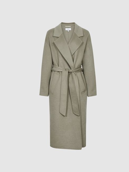 Reiss khaki coat sale