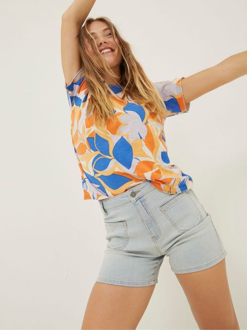 Blue Paige Denim Shorts FatFace