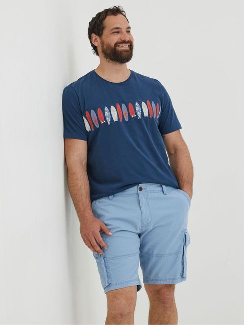 Blue Breakyard Cargo Shorts FatFace