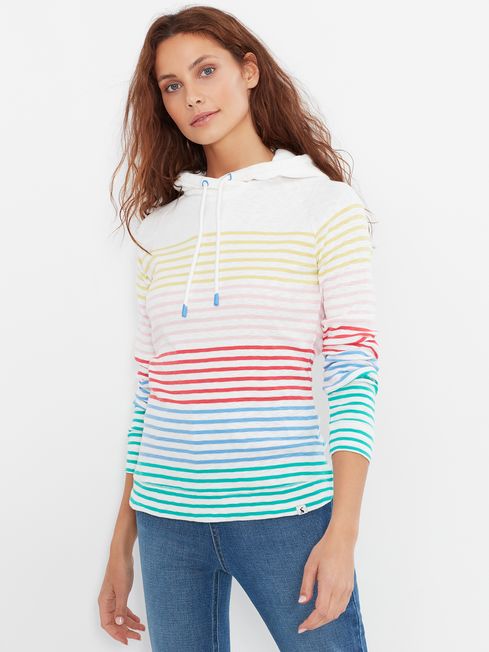 Joules marlston on sale print hooded sweatshirt