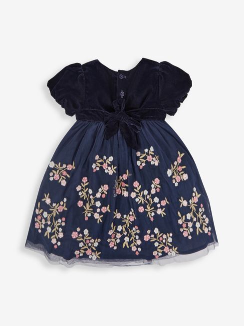 Buy JoJo Maman B b Floral Embroidered Party Dress from the JoJo