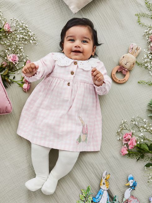 Pink gingham sales baby dress