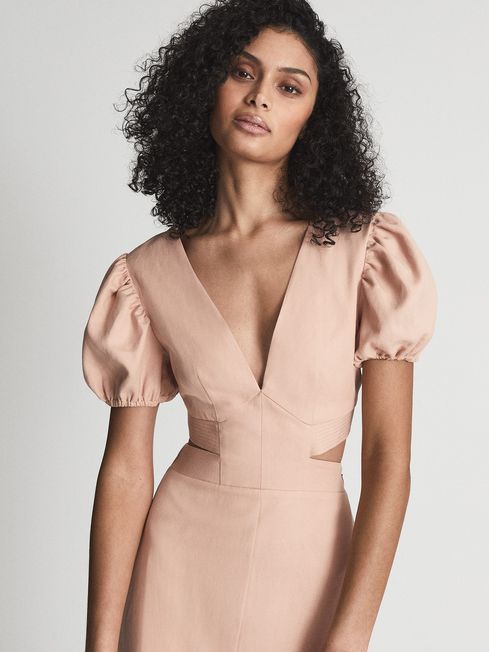 Reiss discount peach dress
