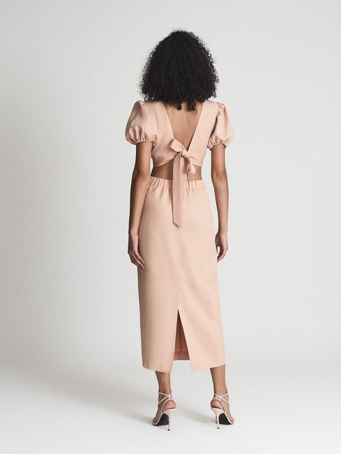 Reiss peach dress 2025
