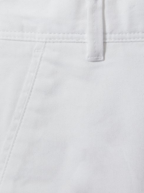 Junior Slim Fit Casual Chinos in White