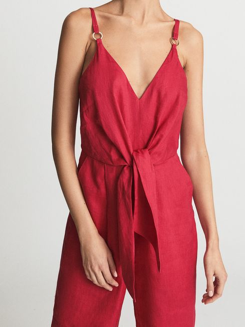Reiss shop coral jumpsuit