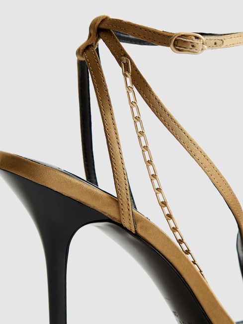 Reiss gold sandals sales