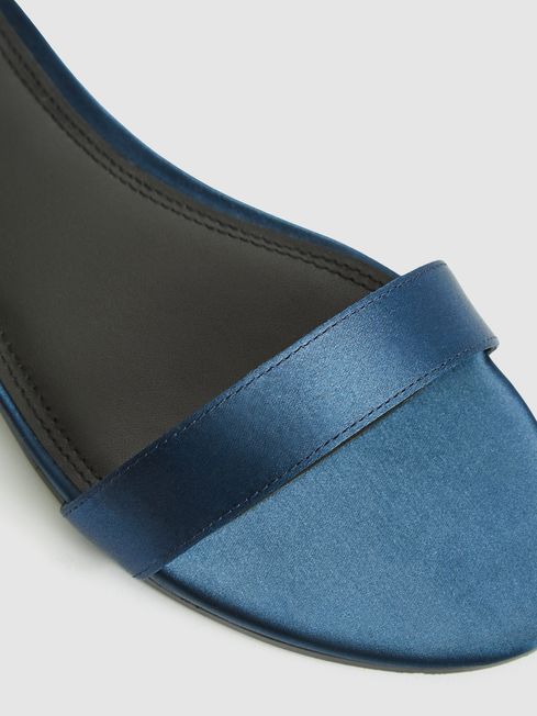 Reiss Zhane Satin Strappy Wrap Sandals REISS