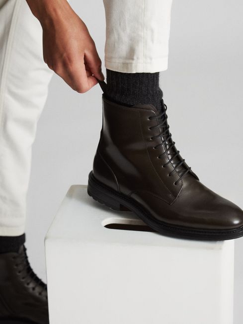 Reiss top boots mens