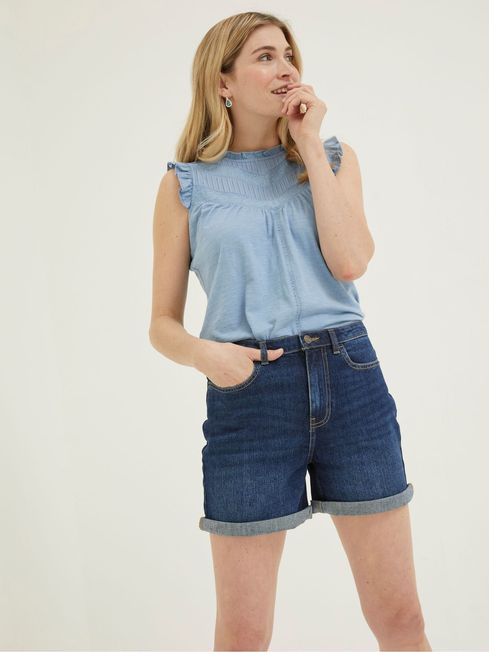 Blue Darley Denim Shorts FatFace