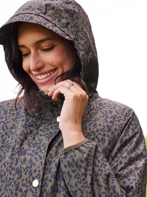 Animal print outlet rain mac