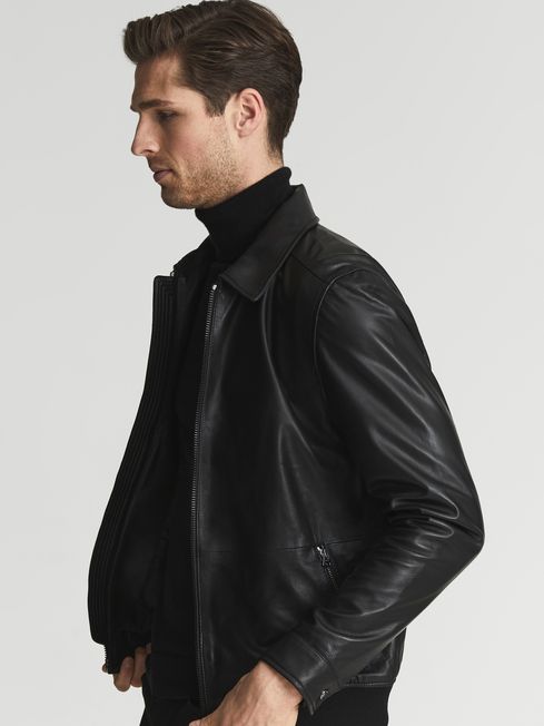 Reiss palace leather jacket store