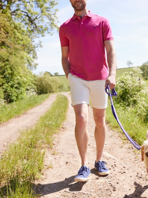 Joules pink polo shirt on sale