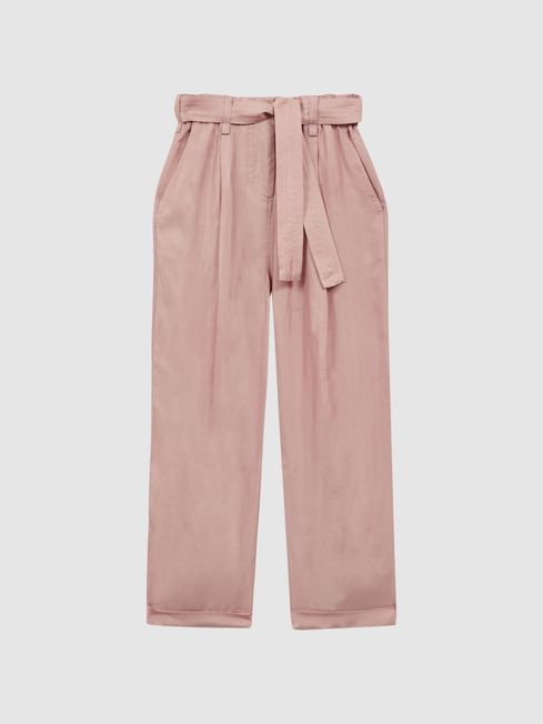 Pink paper bag pants discount
