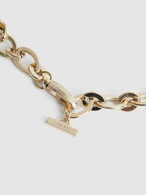 Reiss gold chain belt hot sale