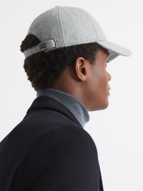 Reiss Ashby Wool Blend Baseball Cap REISS