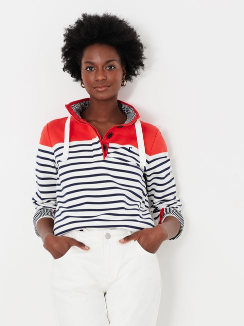 Joules Red Saunton Funnel Neck Sweatshirt