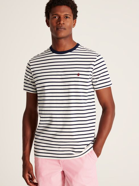 Joules Boathouse White Jersey Crew Neck T-Shirt