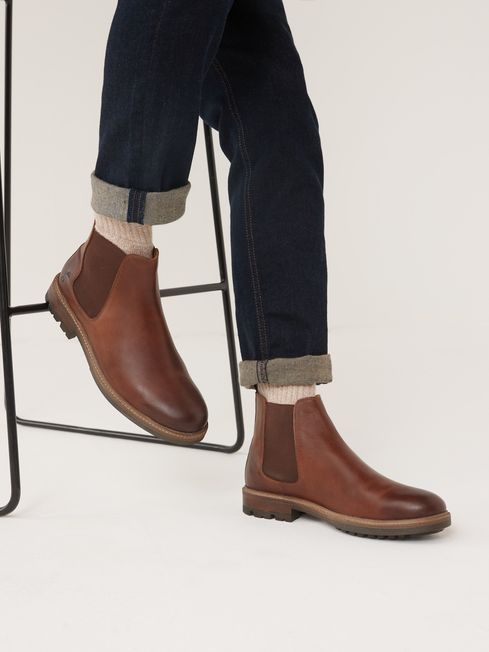 Joules Tan Brown Chelsea Boots