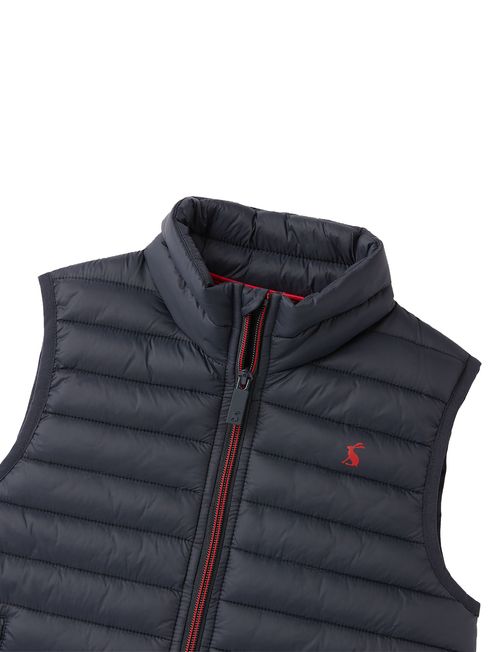 Buy Joules Blue Crofton Showerproof Recycled Packable Gilet from