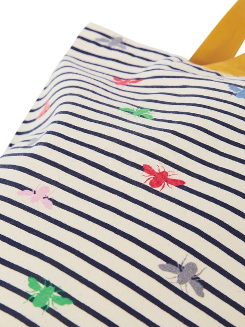 Buy Joules Lulu Shopper Printed White Tote Bag from the Joules