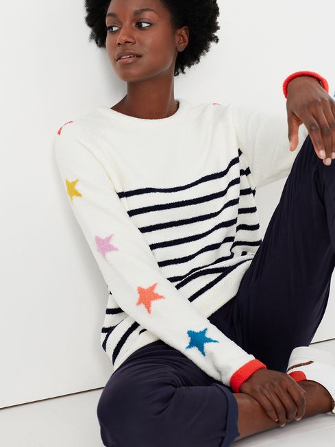 White outlet chenille jumper