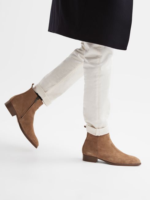 Reiss top suede boots