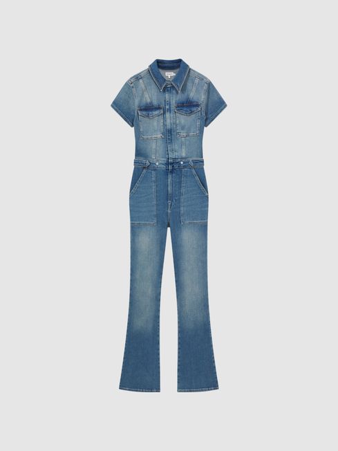 Good American Denim Bootcut Jumpsuit
