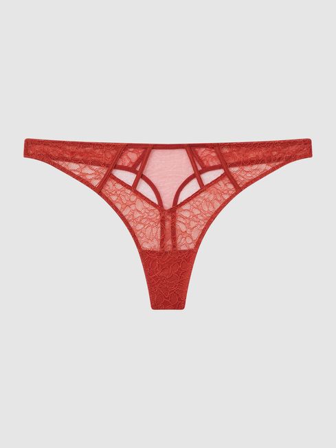 Calvin Klein Cinnabar Underwear Lace Thong