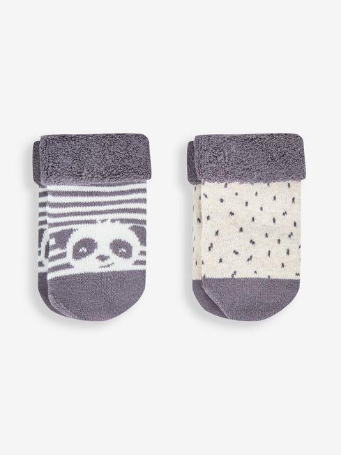 JoJo Maman Bébé Cream 2-Pack Baby Socks