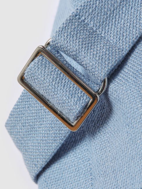 Reiss Blue June Single Breasted Suit Waistcoat with TENCEL™ Fibers