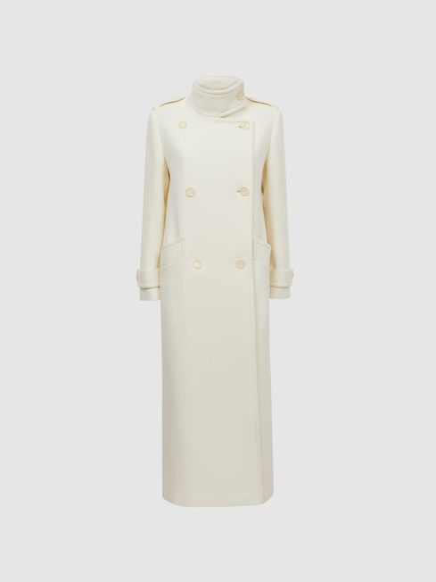 Atelier Oversized Wool Double Breasted Long Coat