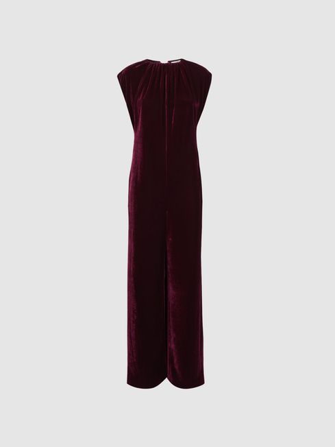 Boden sales velvet jumpsuit