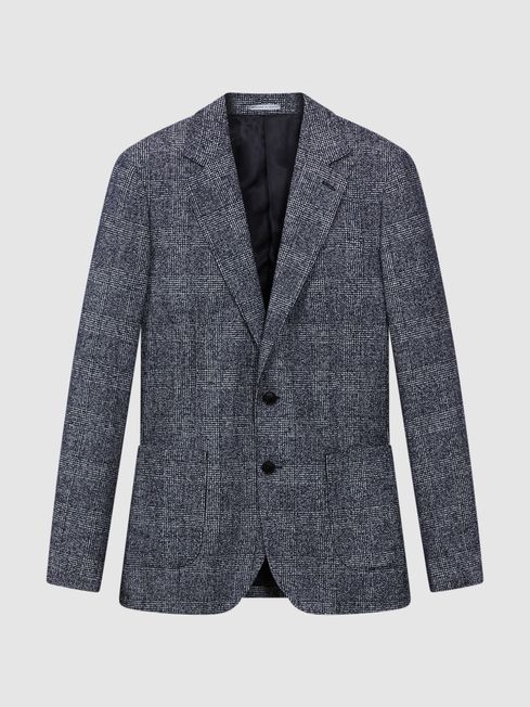 Blazer design in check discount