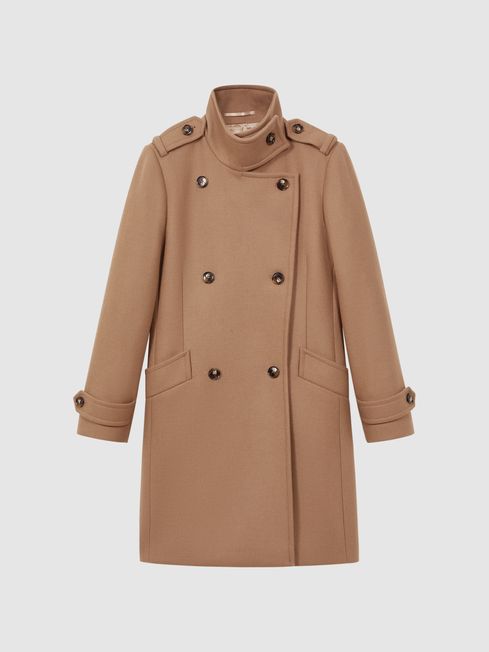Double breasted camel coat shop