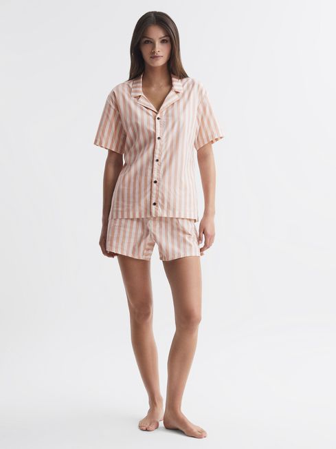 Calvin Klein Chambray Stripe Two Piece Pyjamas Set