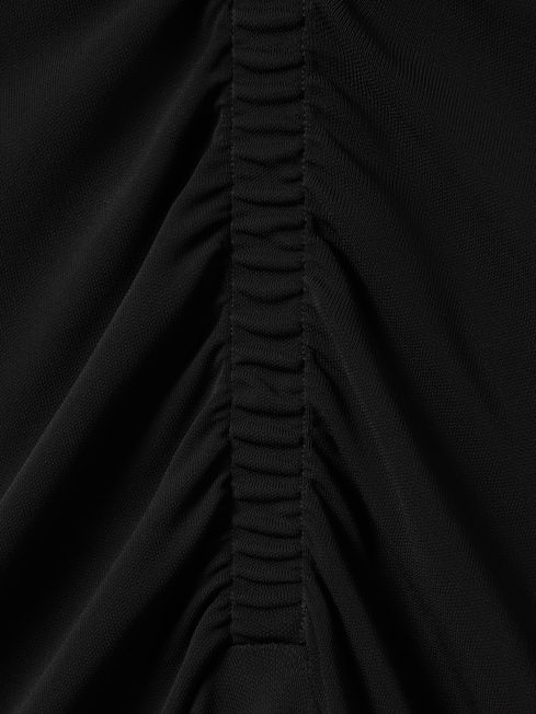 Bodycon Jersey Maxi Dress in Black