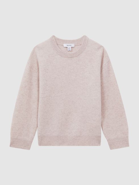 Oatmeal crew neck jumper on sale