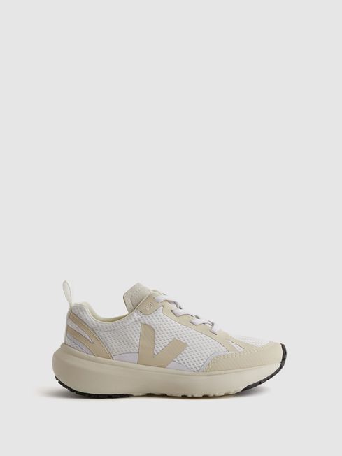 Reiss White Pierre Small Canary Light Veja Mesh Trainers