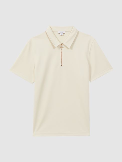 Reiss Floyd Slim Fit Half-Zip Polo Shirt