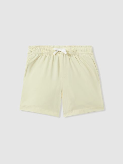 Reiss Lemon Shore Plain Drawstring Waist Swim Shorts