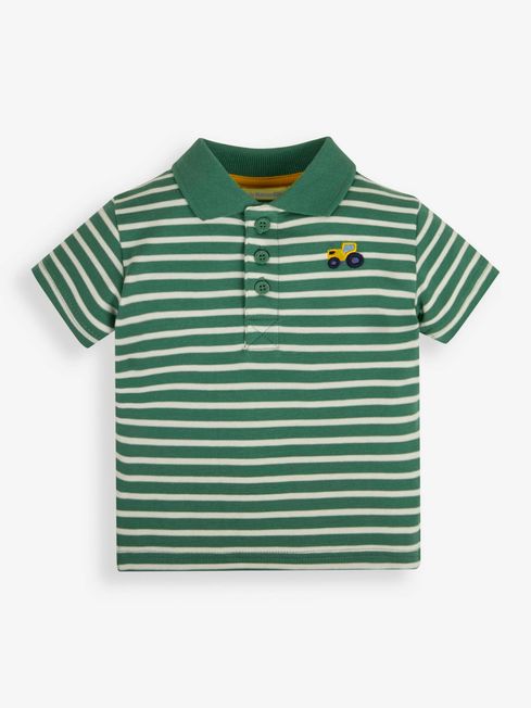 Buy JoJo Maman B b Stripe Tractor Polo Shirt from the JoJo Maman