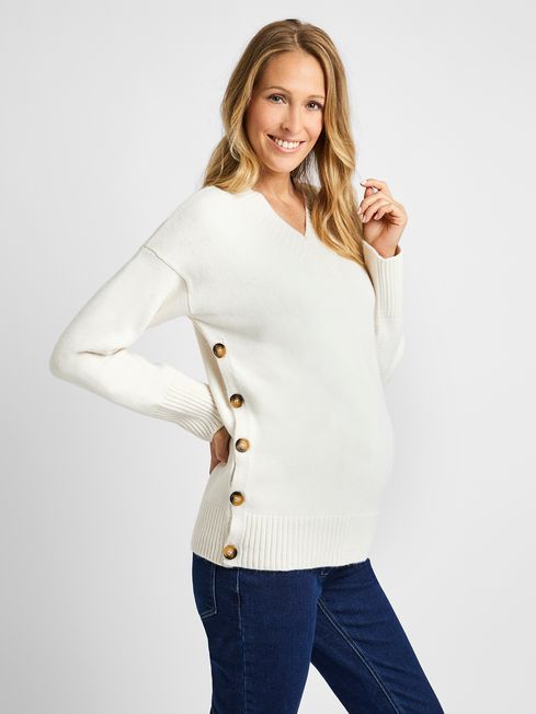 White maternity jumper discount