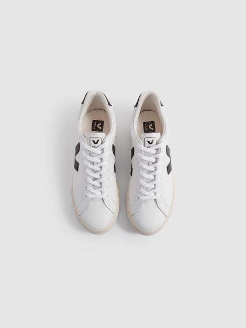 Black leather veja store