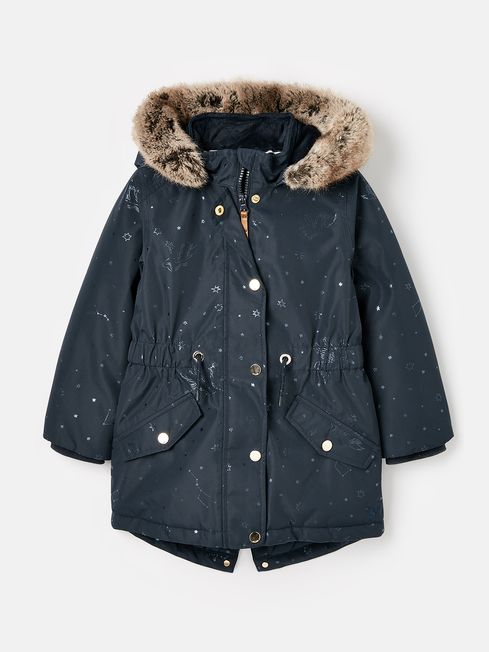 Joules storm deals print parka