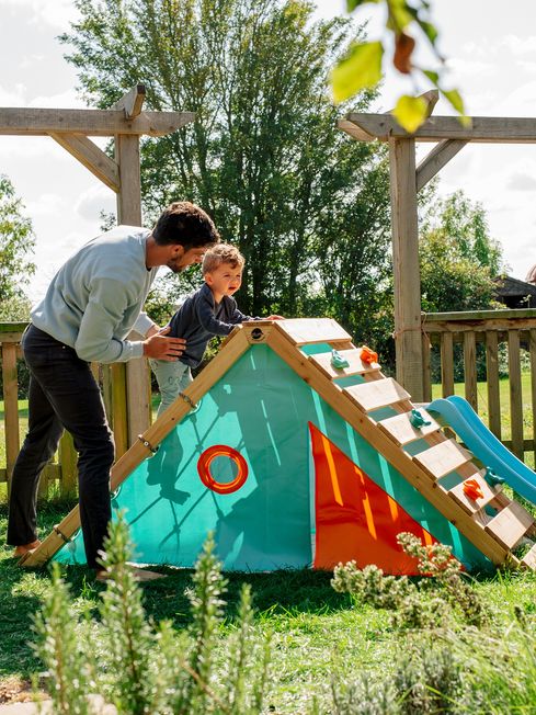 Plum wooden outlet play centre