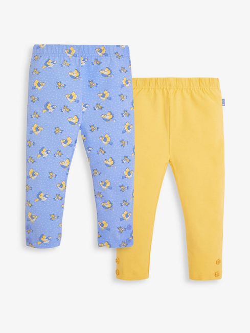 Yellow floral leggings on sale