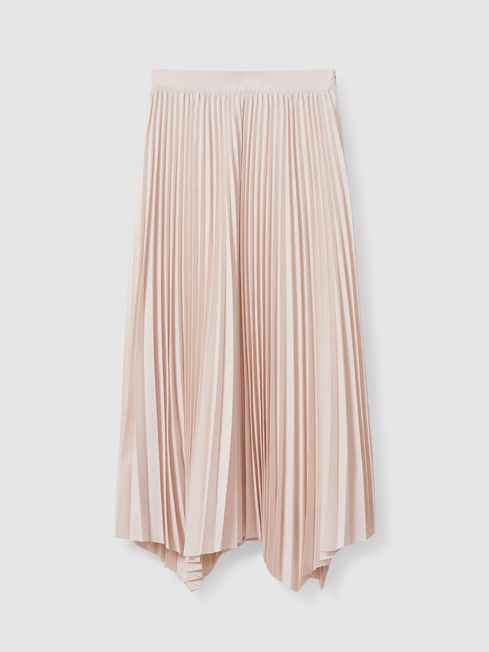 Blush pleated skirt sales