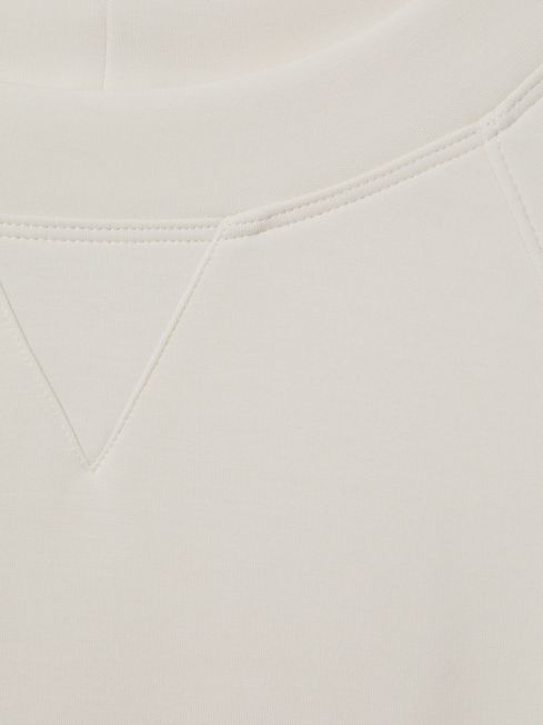 Reiss Ivory Joanna Modal Blend Co-Ord Sweatshirt