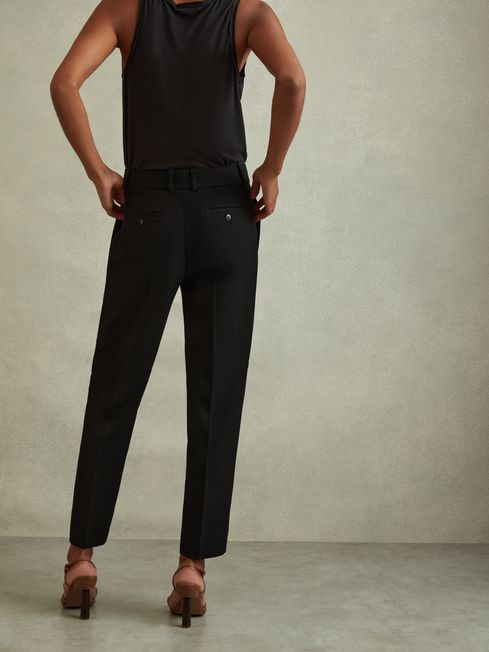 Reiss Black Gabi Petite Slim Fit Suit Trousers